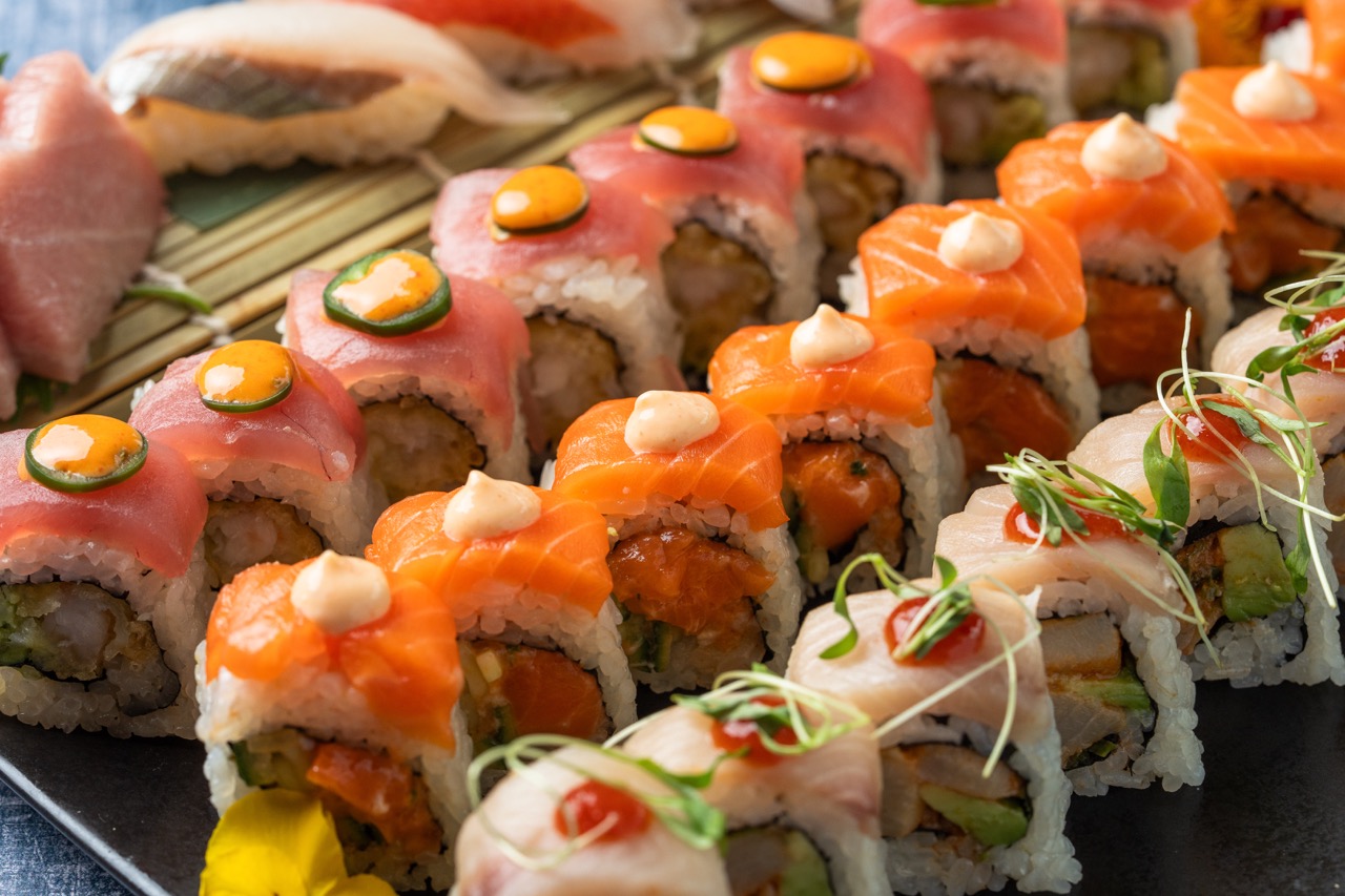 Sushi rolls at Ro Hyde Park, a Tampa restaurant with a loyalty rewards program