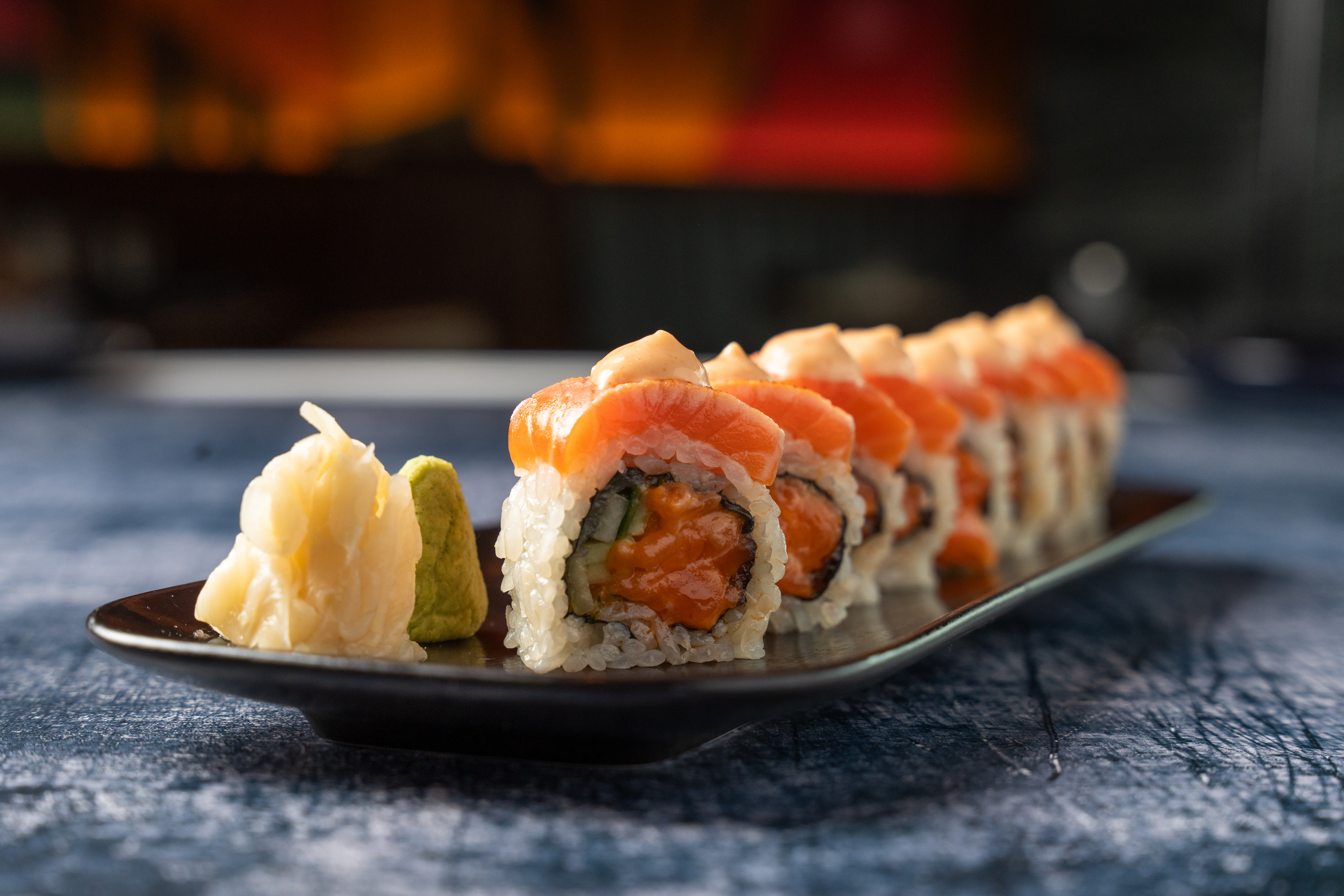a close up of a plate of food