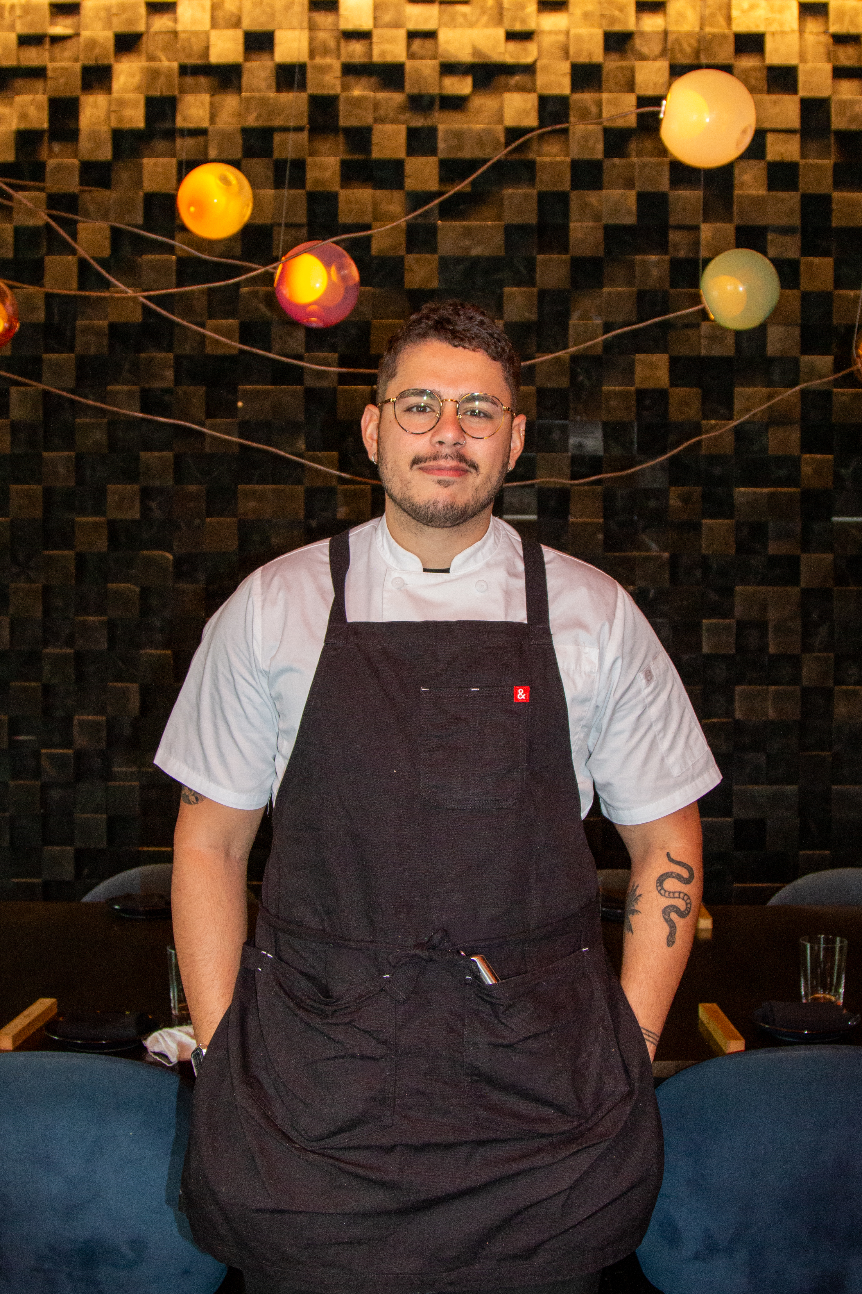 Sous Chef Luis Madriz in the kitchen