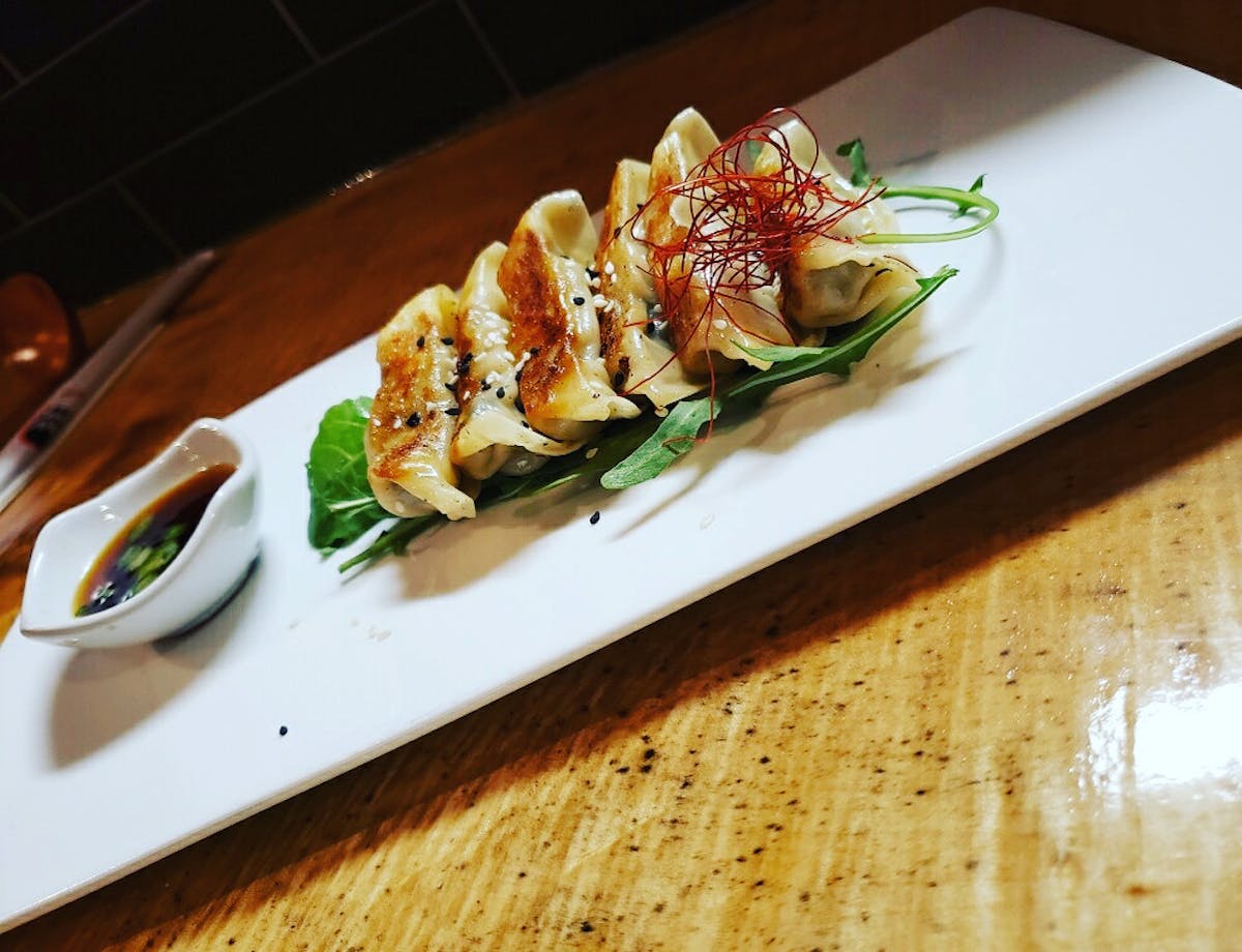 a plate of food on a table