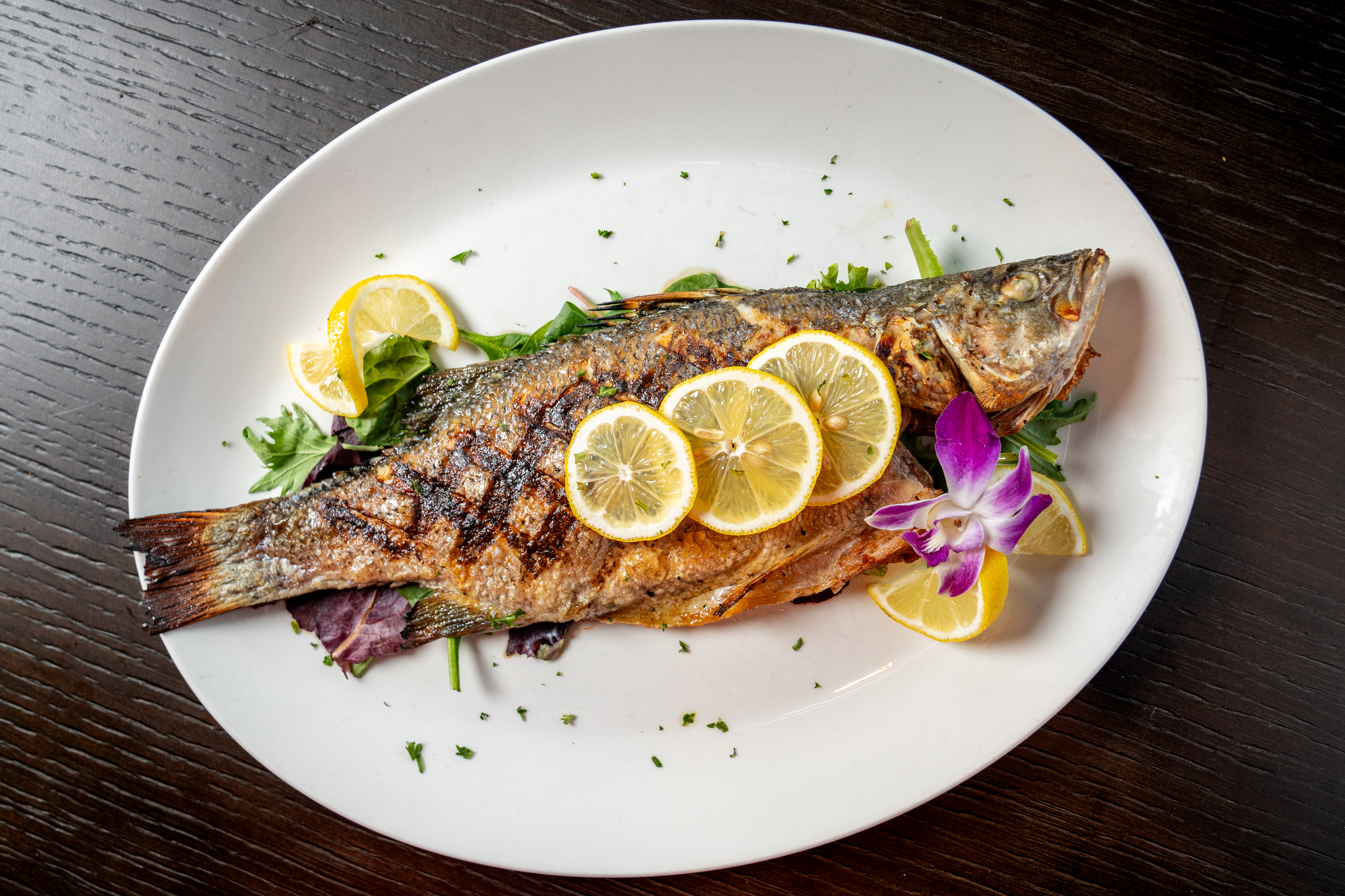 a plate of food on a table