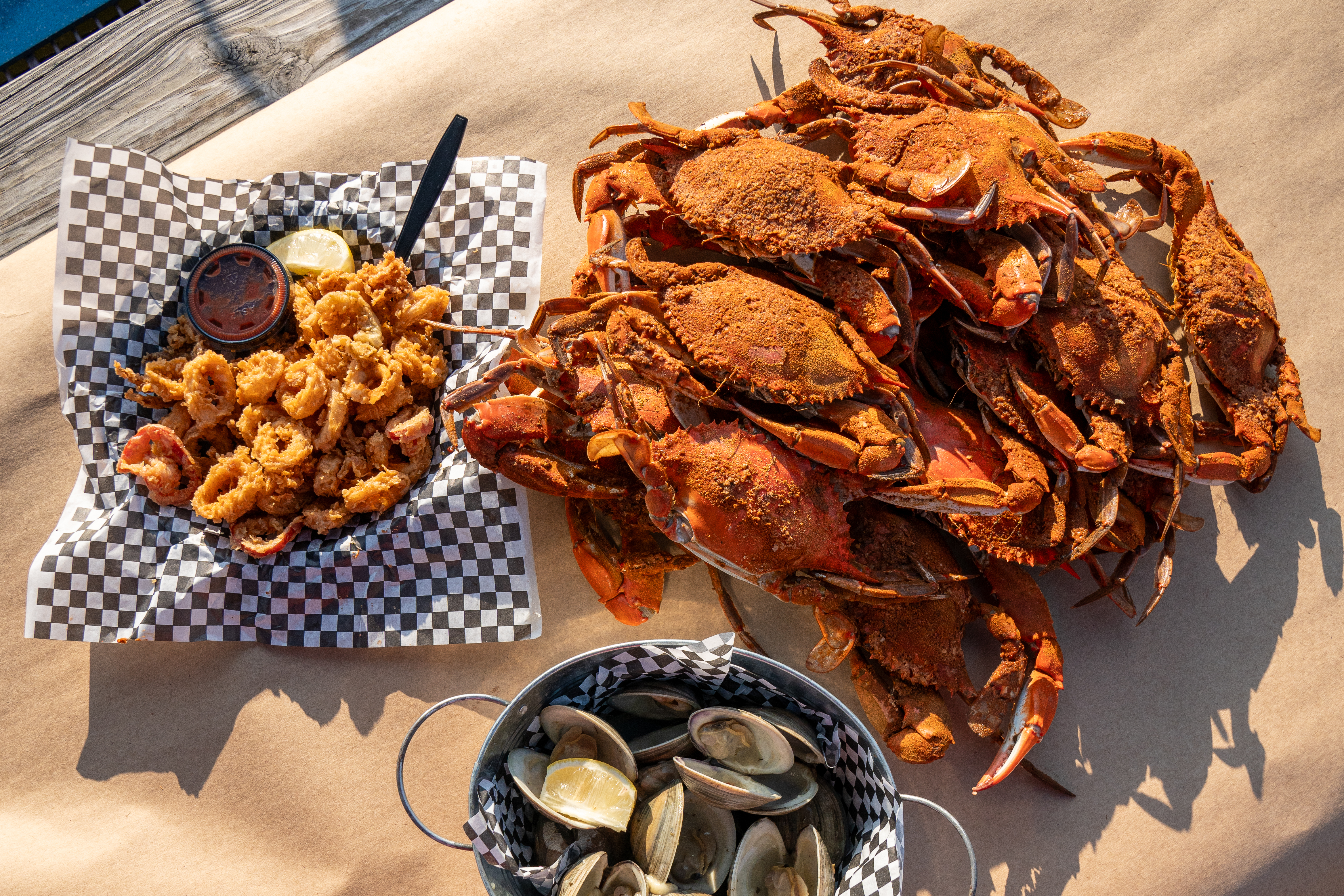 a plate of food on a table