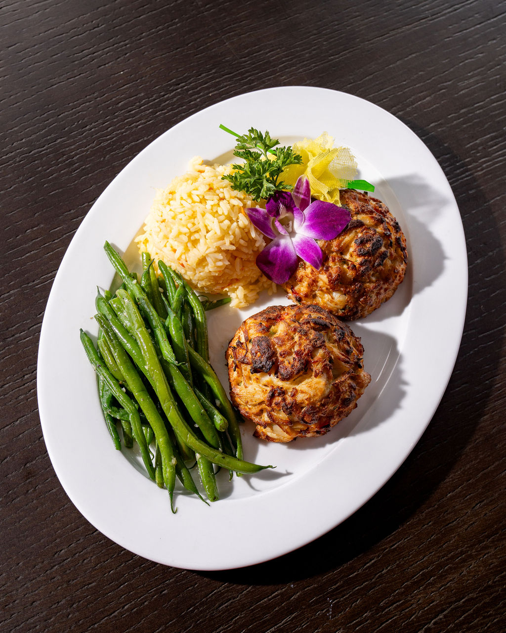 a plate of food with broccoli