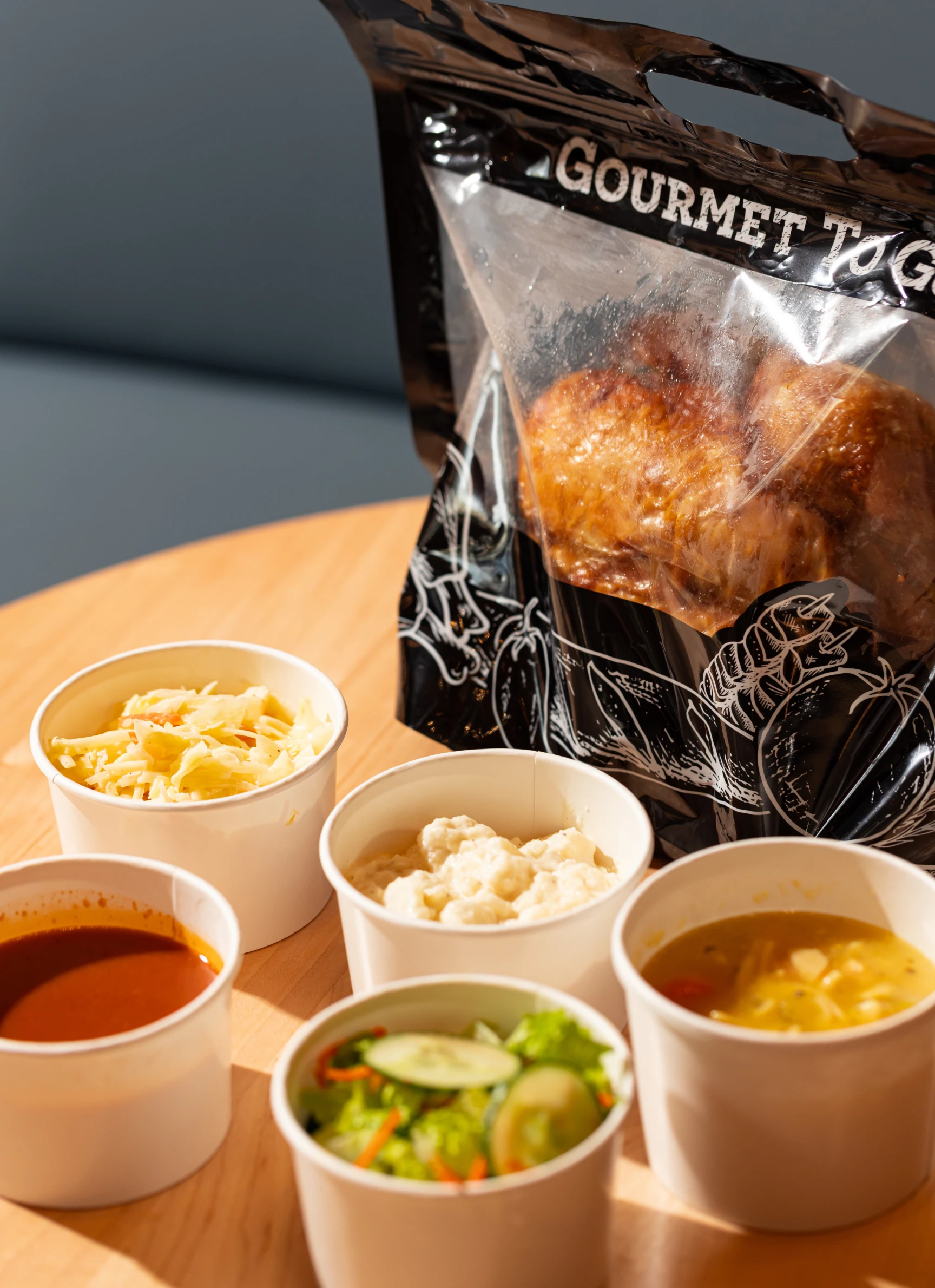 Rotisserie chicken and sides