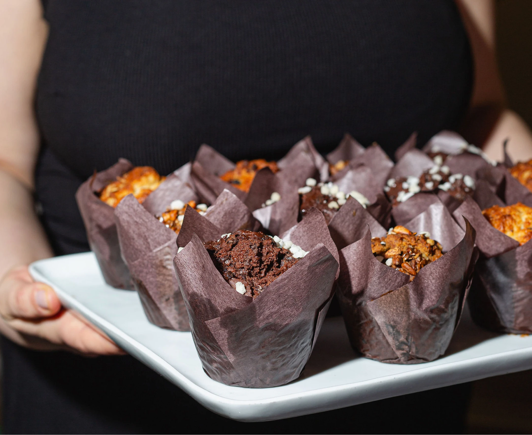 Different flavoured muffins