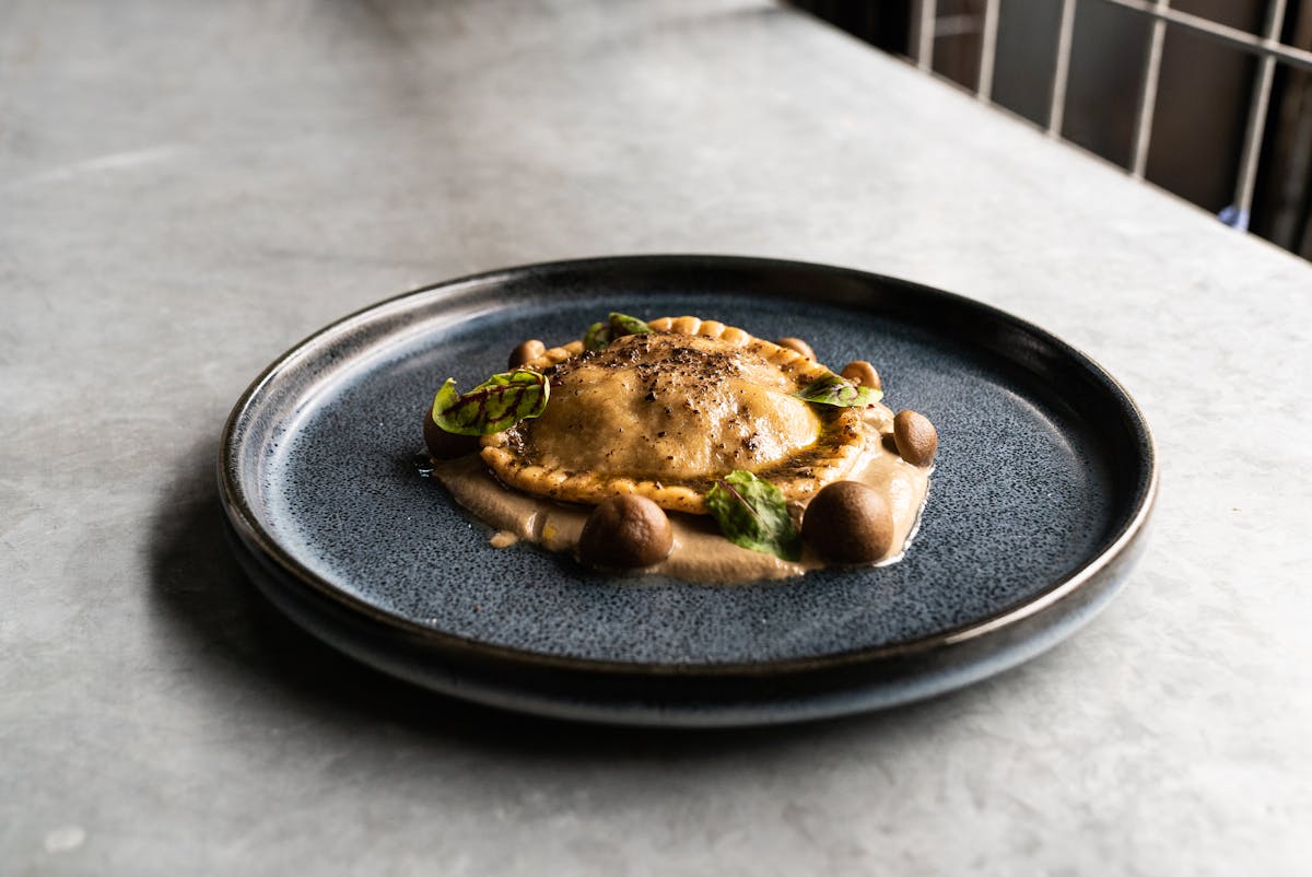 a bowl of food on a plate