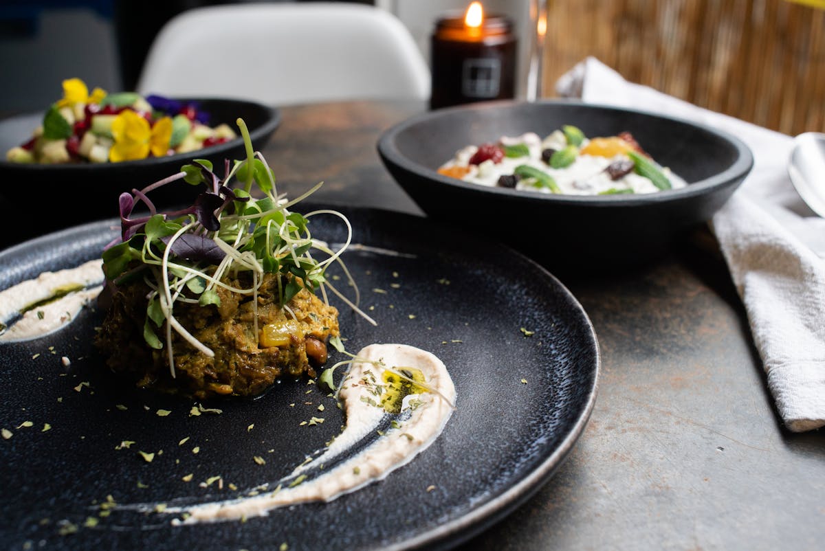 a bowl of food on a plate