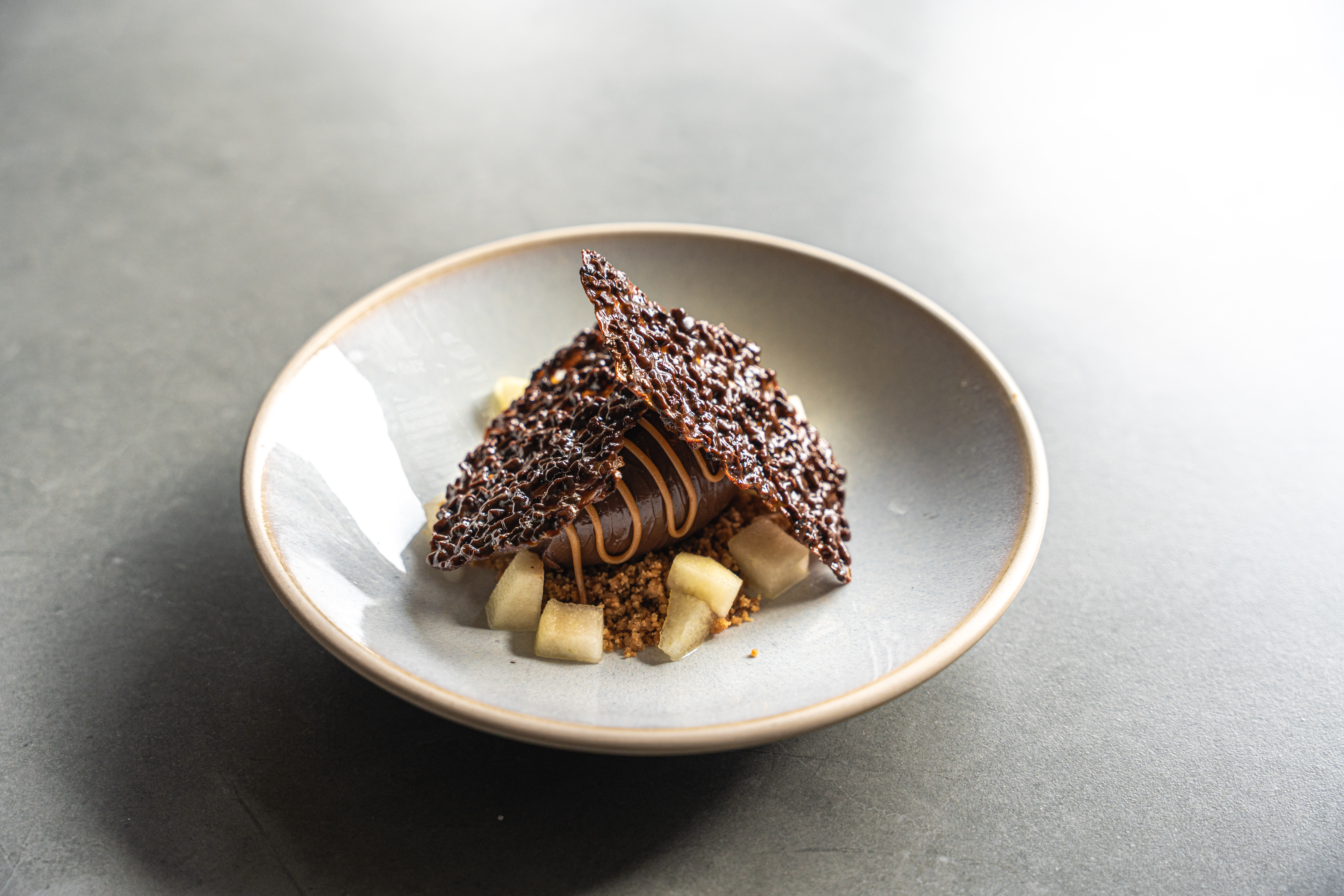 a plate of food on a table