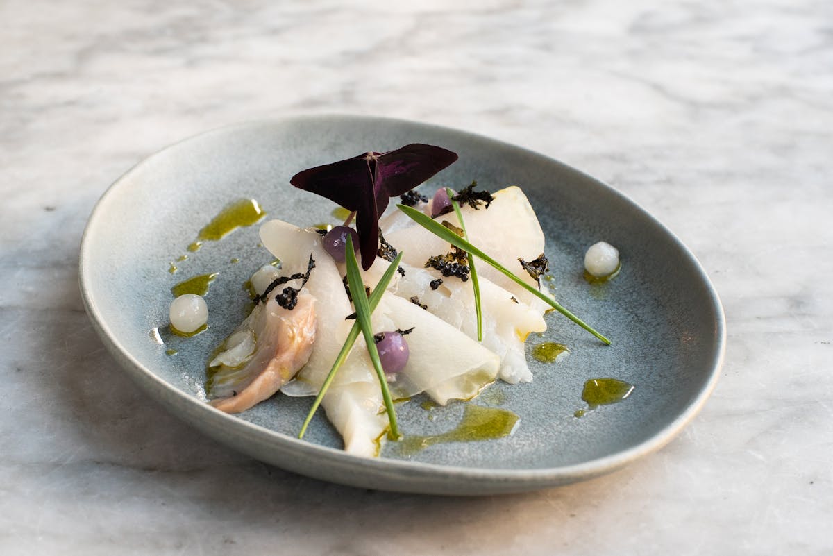 a bowl of food on a plate