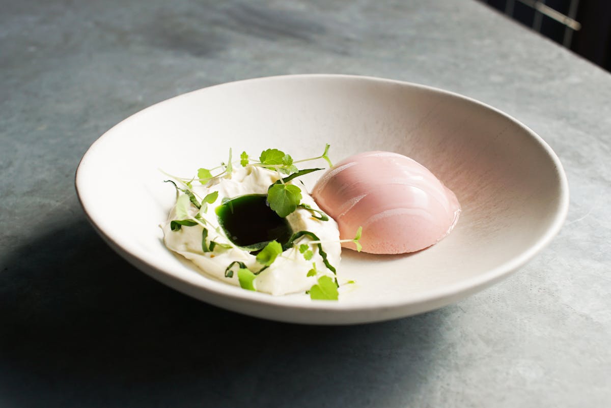 a bowl of food on a plate
