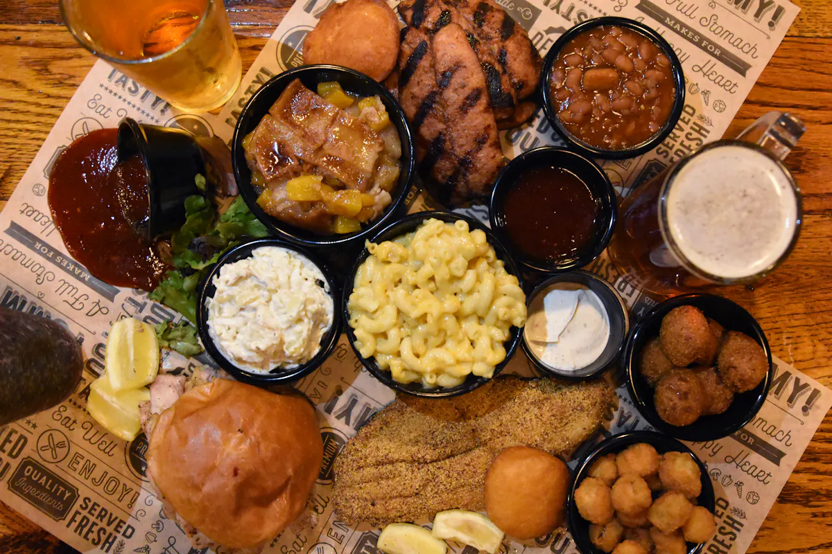 a table topped with different types of food