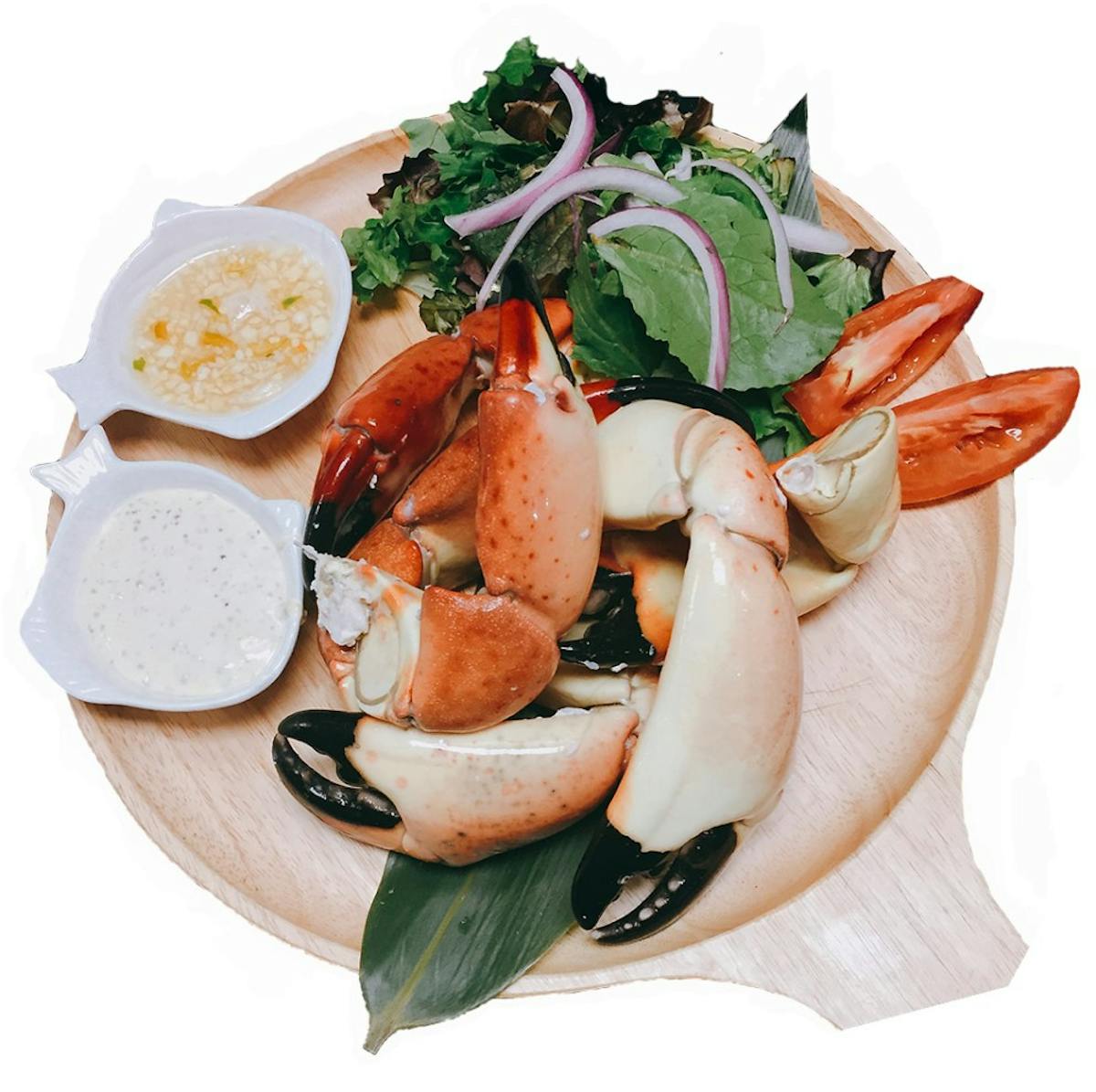 a plate of food on a table