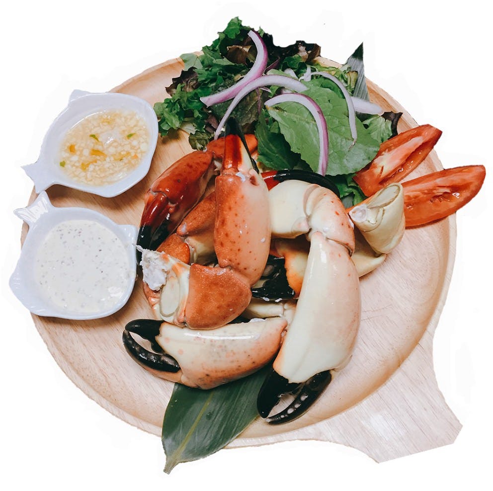 a plate of food on a table