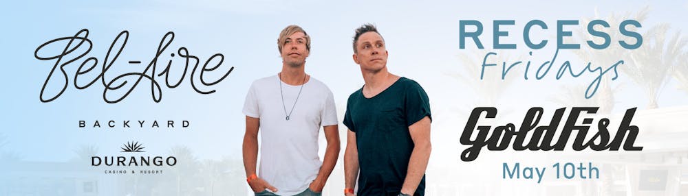 Recess Fridays at the Las Vegas pool bar Bel-Aire Backyard with Goldfish