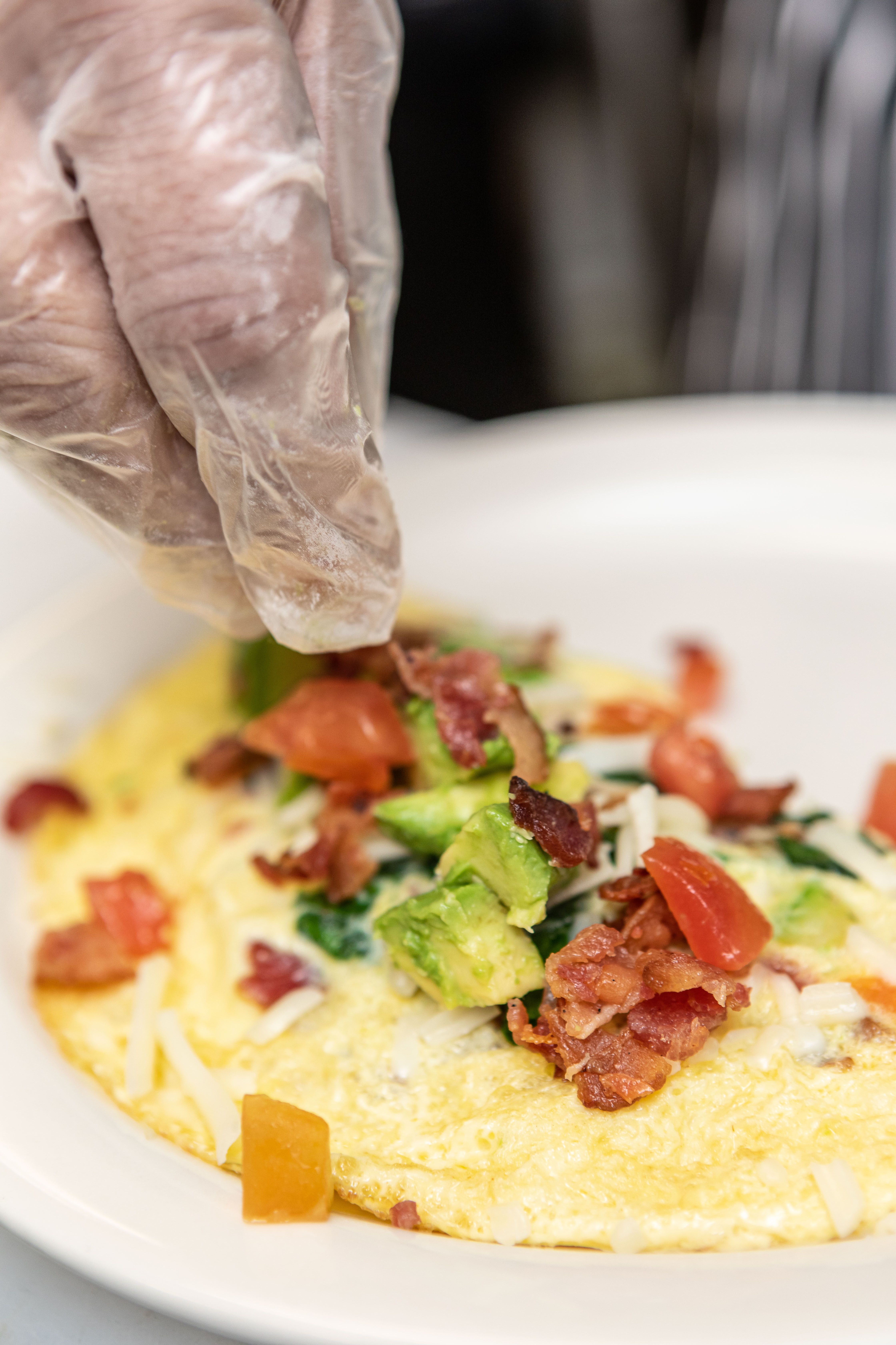 a close up of a plate of food