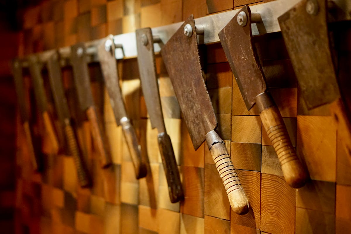 a wooden cutting board