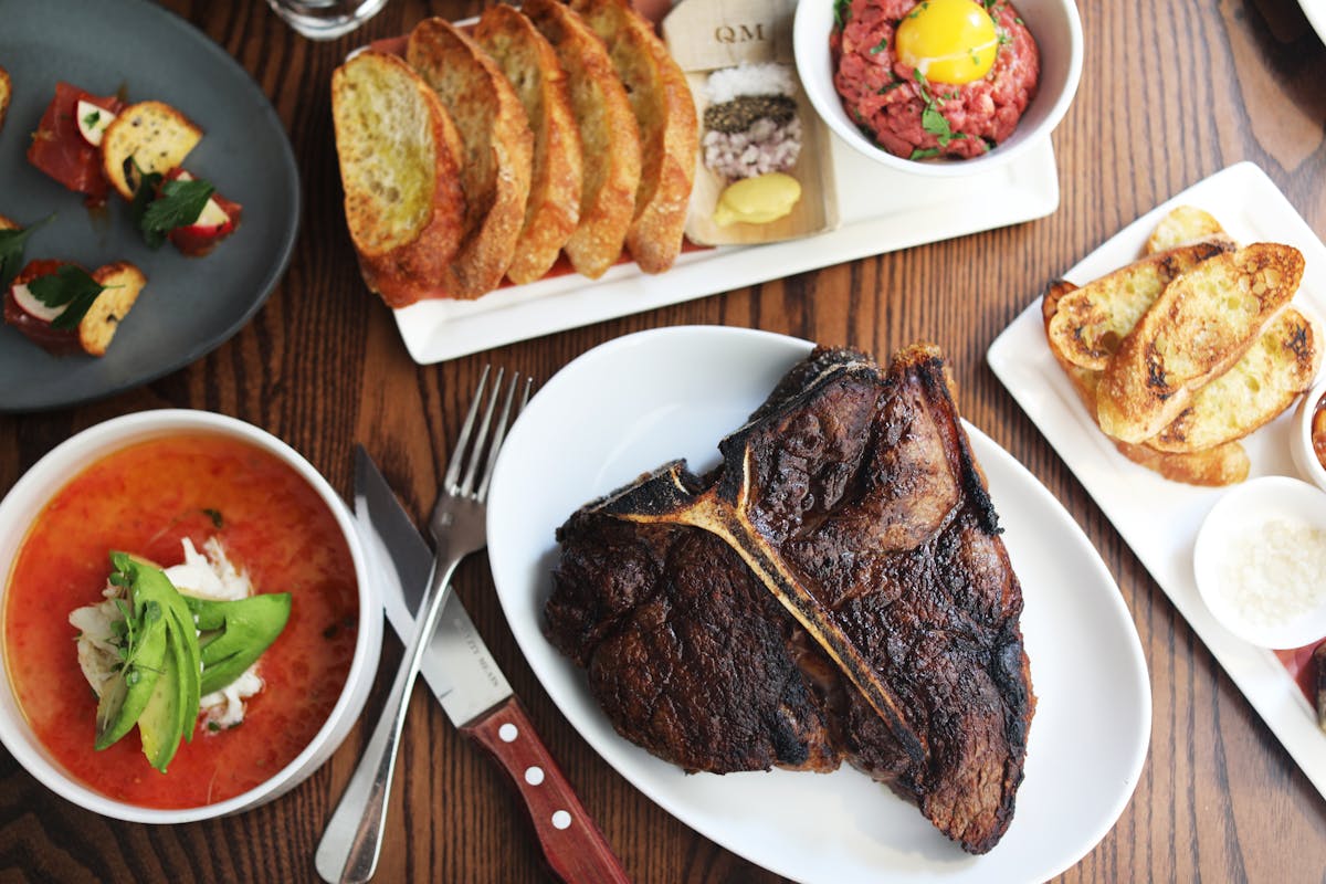 plates of food on a table