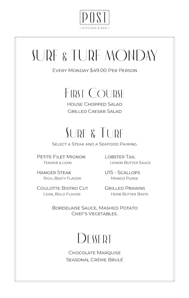 The Post Kitchen & Bar American Restaurant in University Park, FL