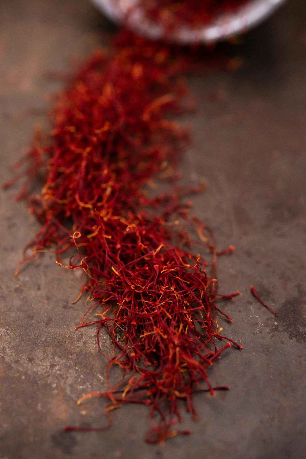a close up of saffron