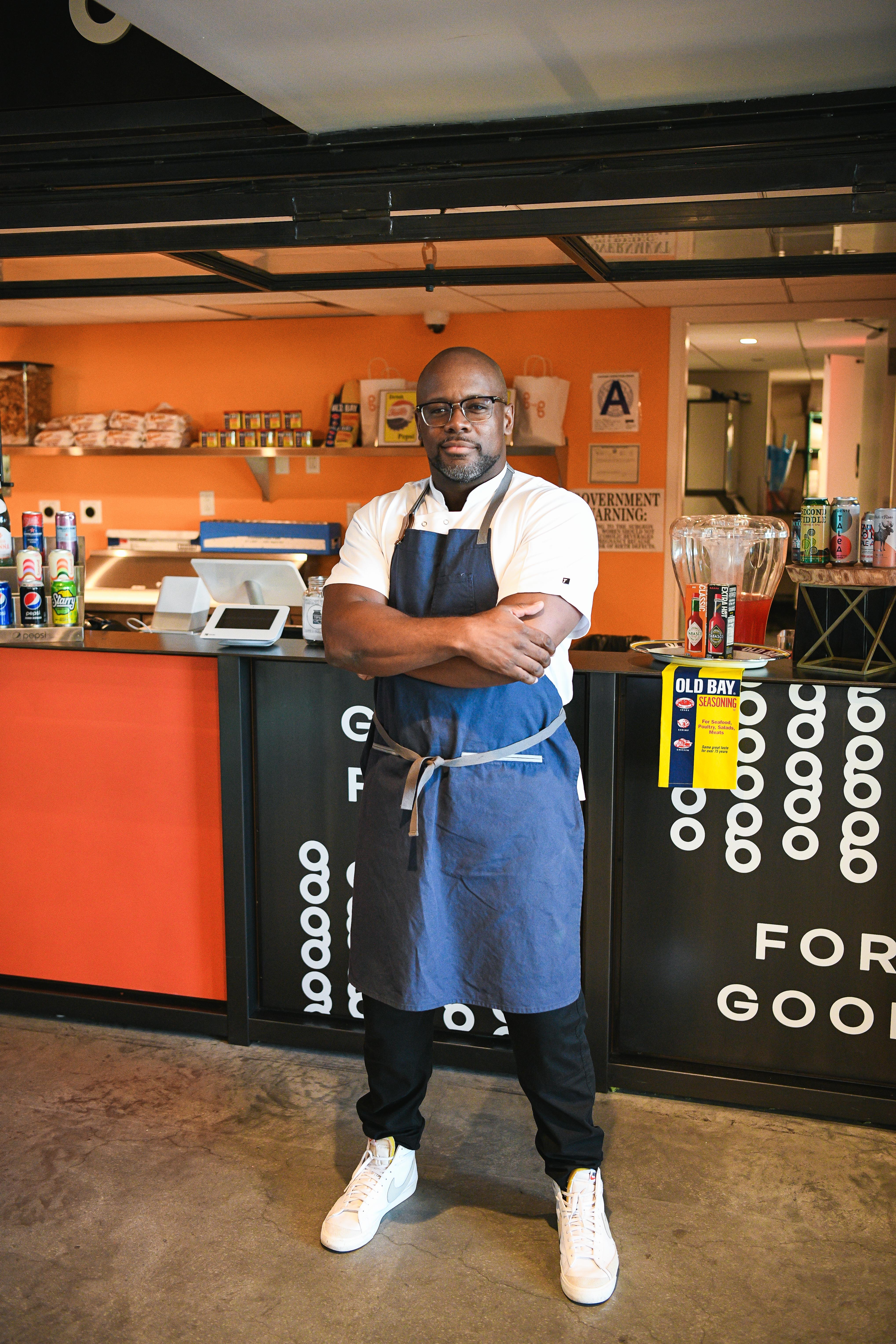 a man standing in a room