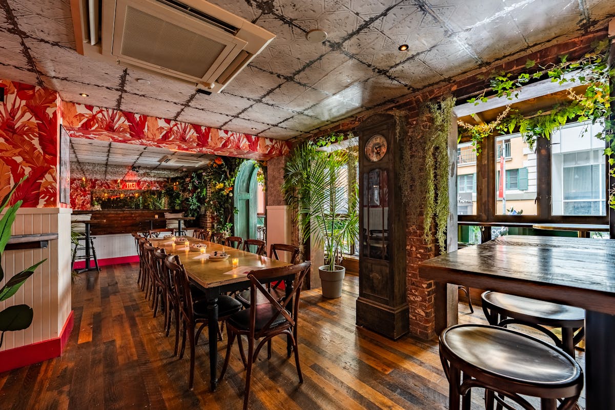 a dining room table