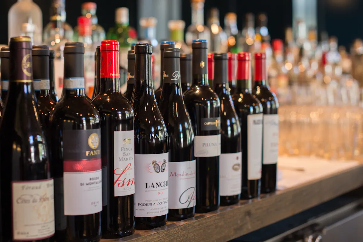 a bottle of wine