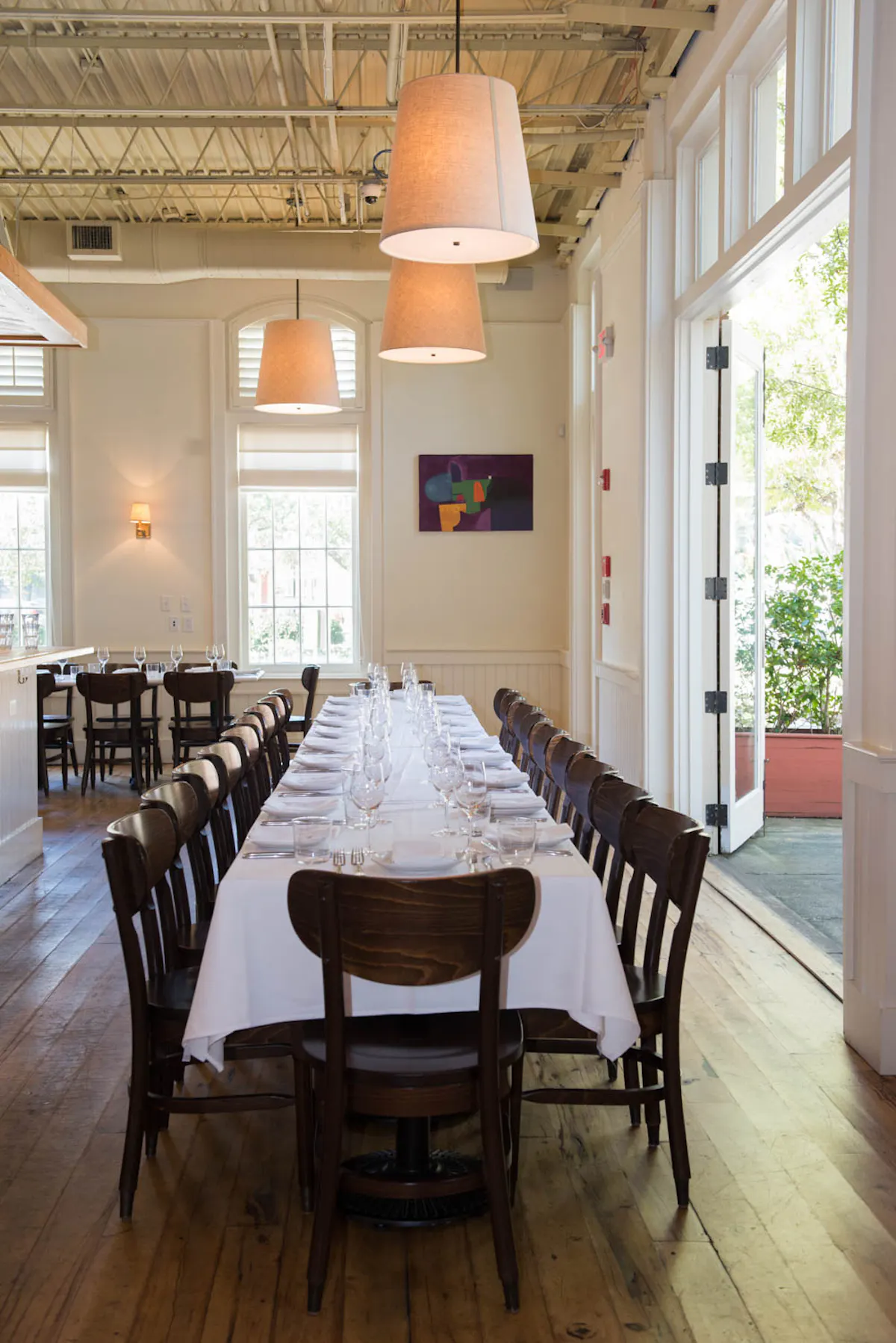 a dining room table