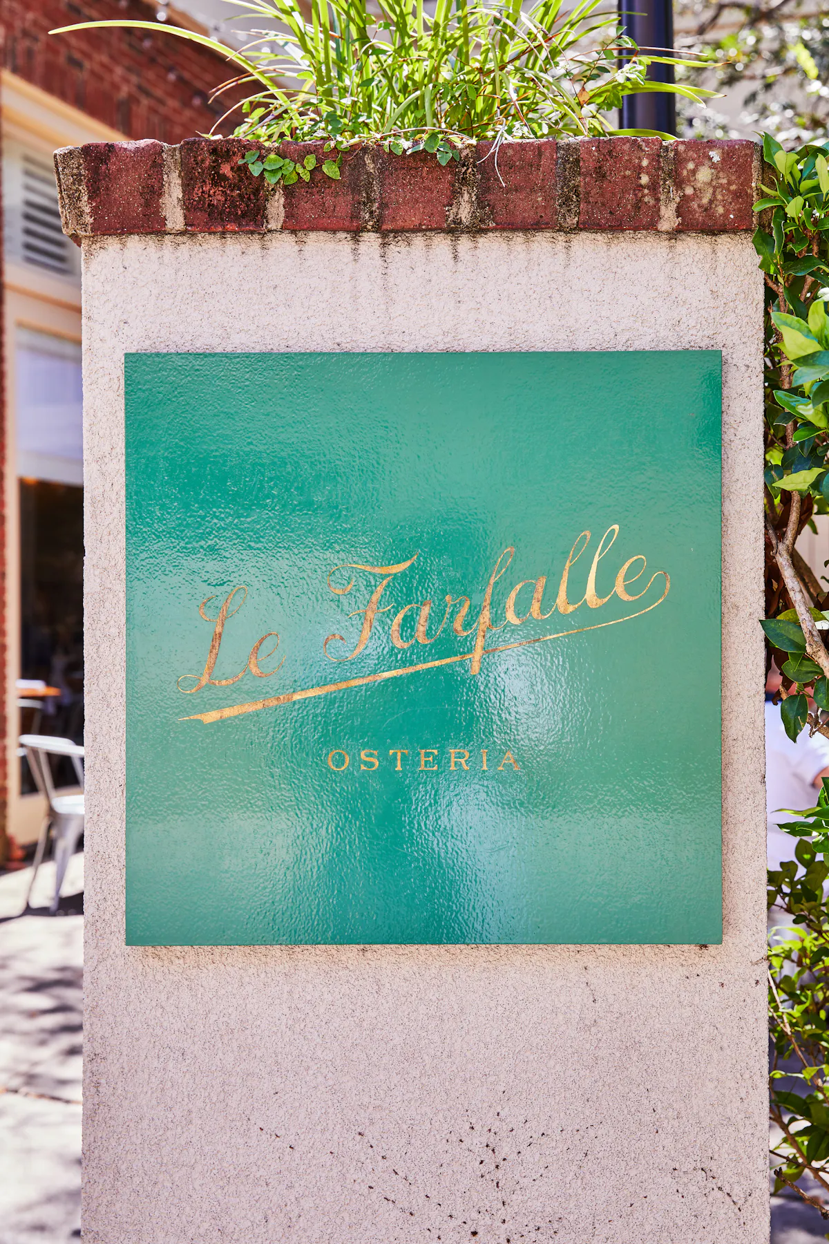 a sign on the side of a building