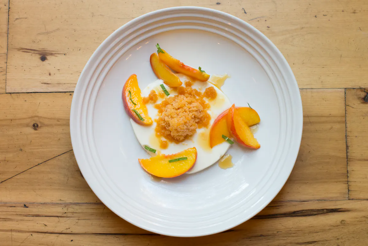 a plate of food on a table
