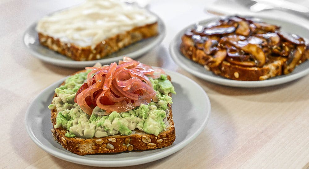 a plate of food on a table