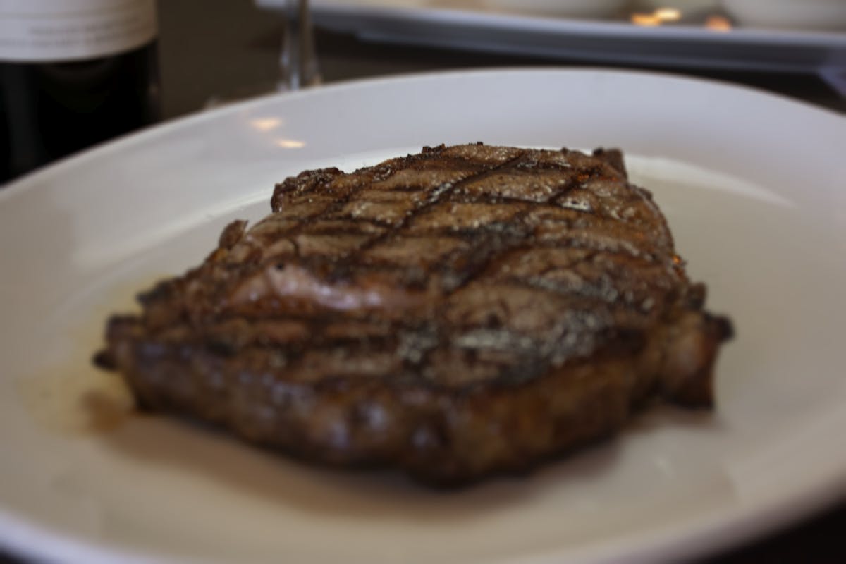 a close up of food on a plate