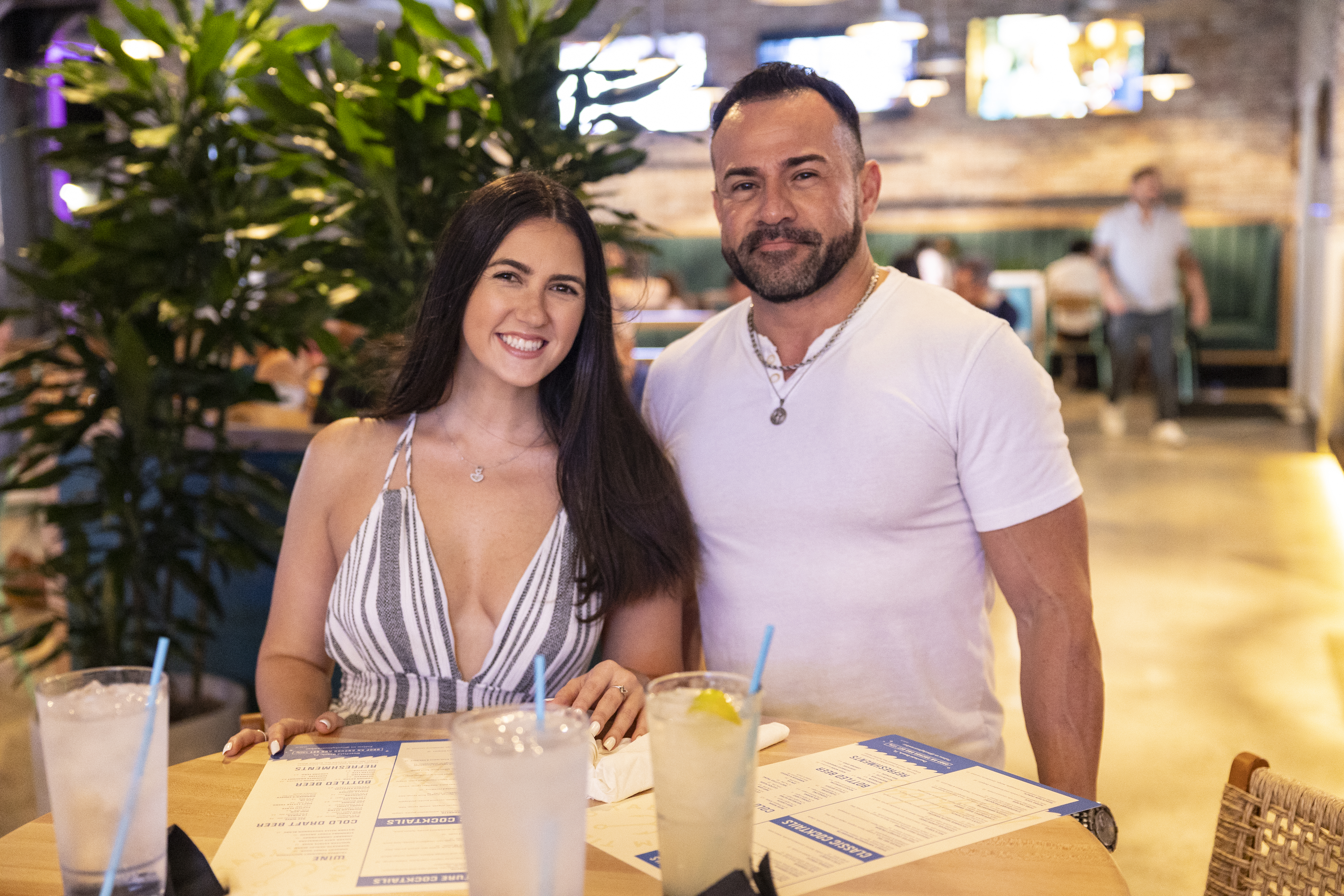 Couple dining at Lucky Lou's