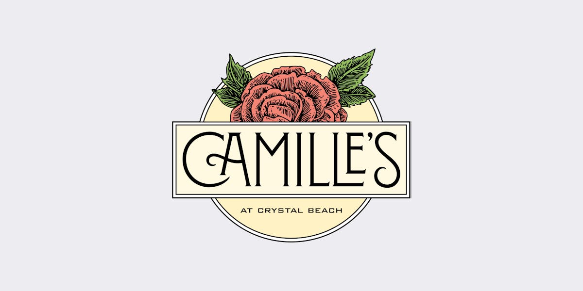 Camille's at Crystal Beach restaurant logo - View nutrition facts, calories, and macros for menu items at 2931 Scenic Hwy 98 Destin, FL 32541