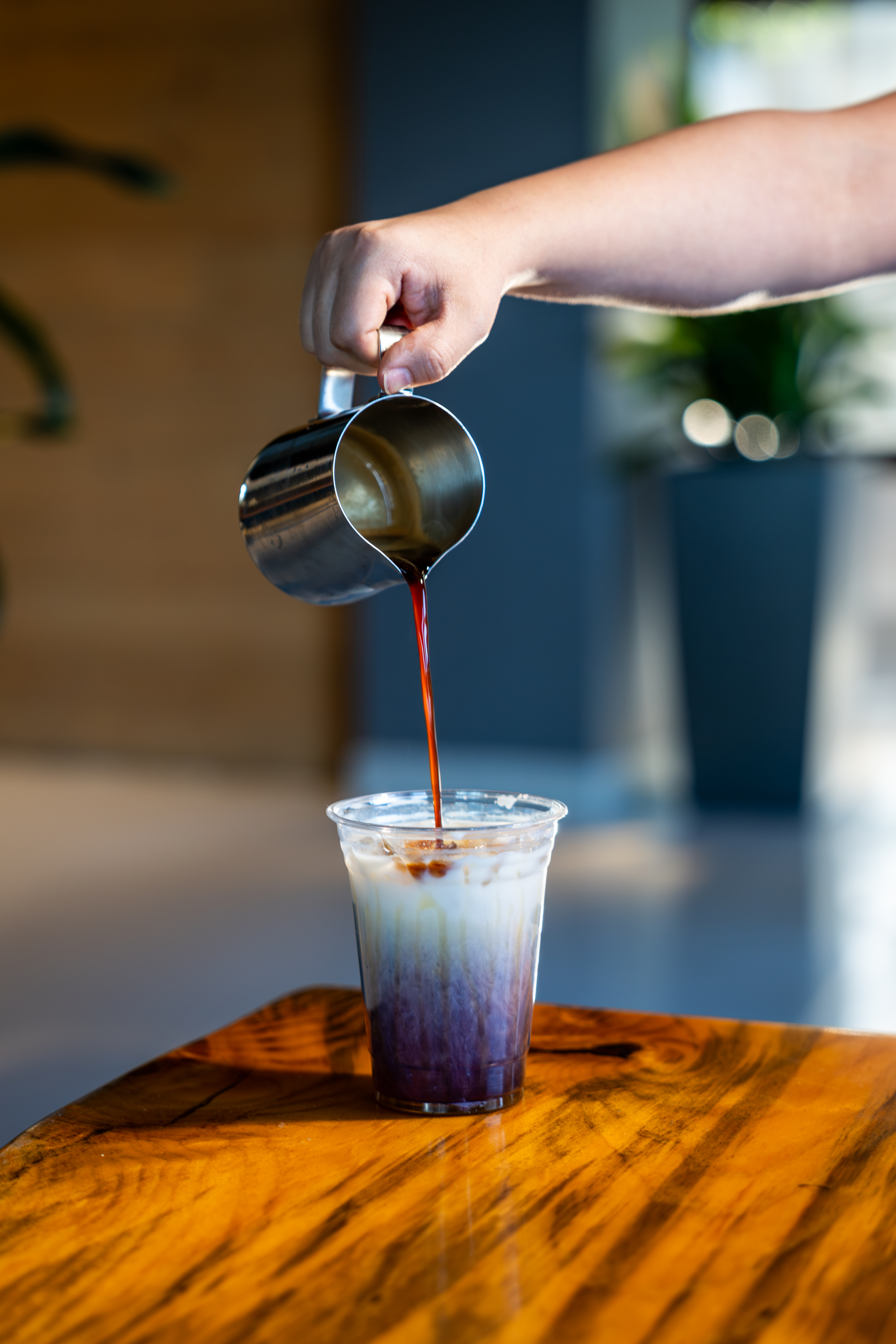 a close up of a drink