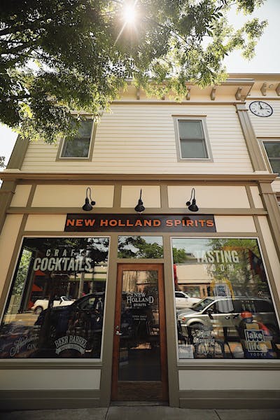 a store front at day