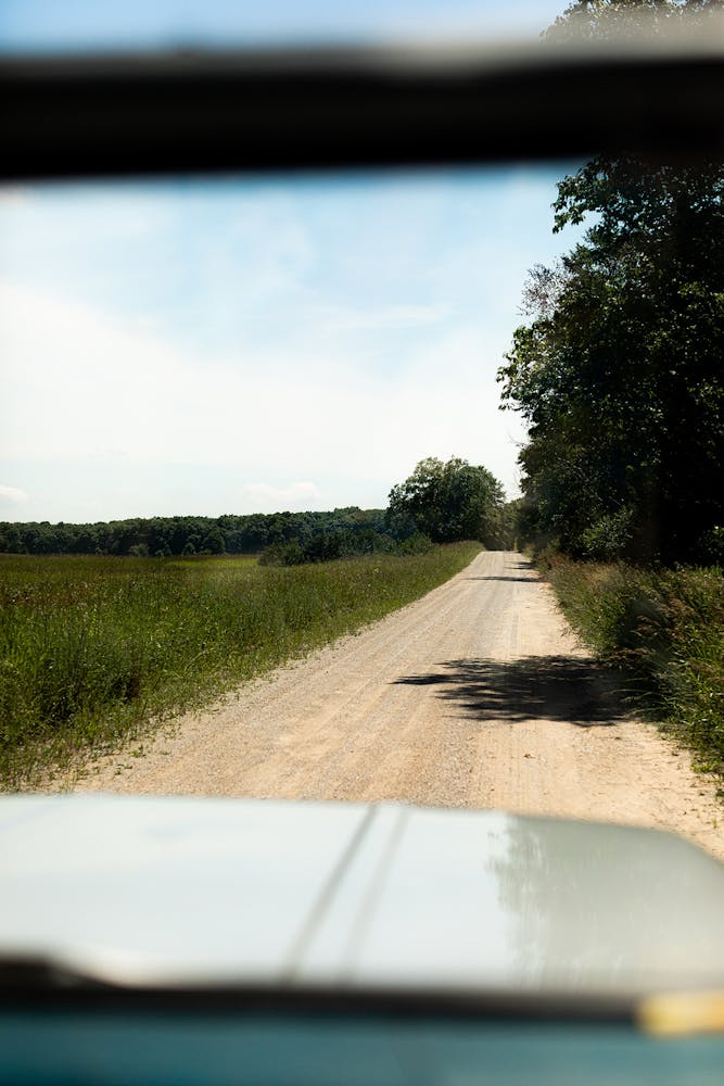 a view of the side of a road