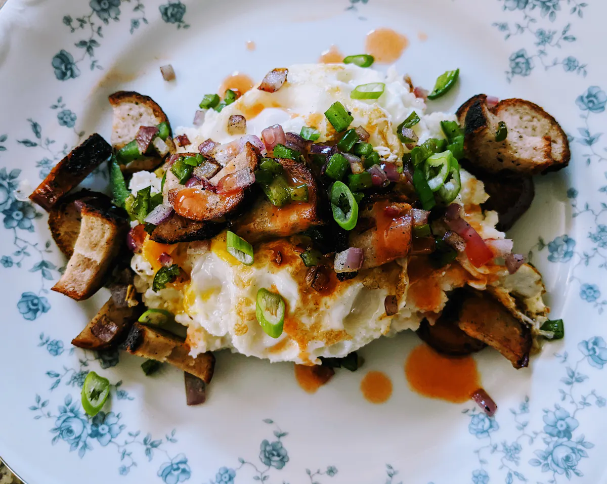 a plate of food