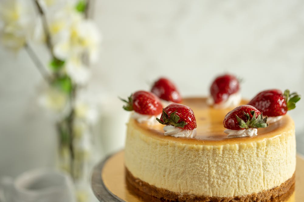 a close up of a piece of cake on a plate