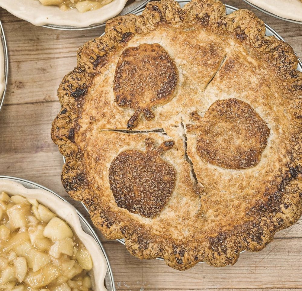 a plate of food on a table