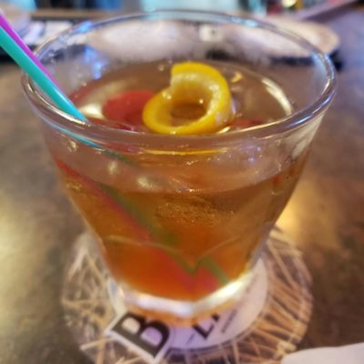 a glass of orange juice