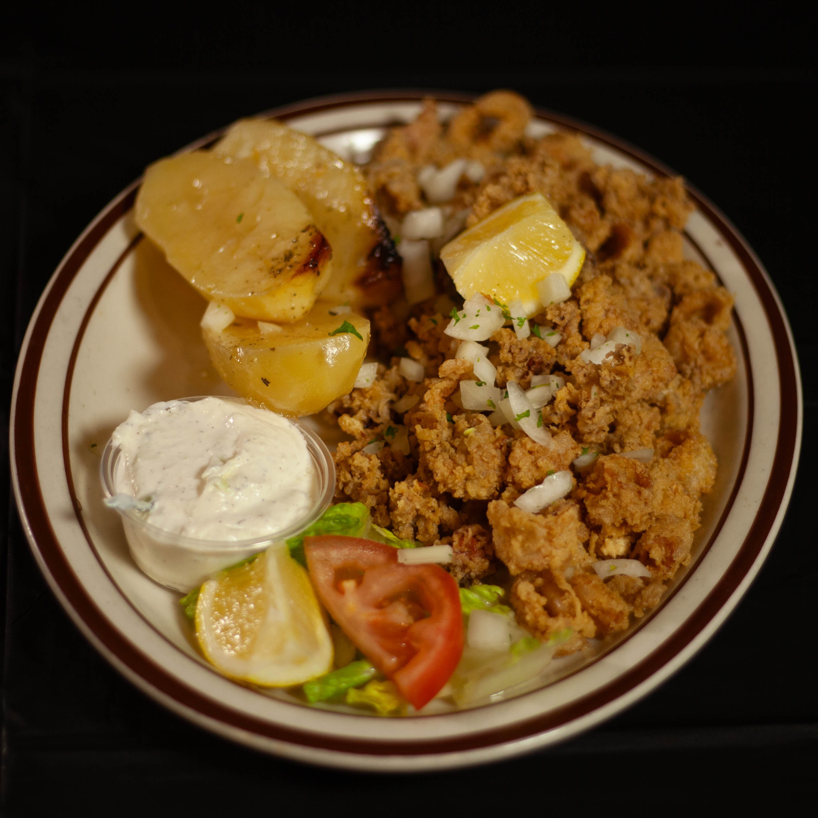 a bowl of food on a plate