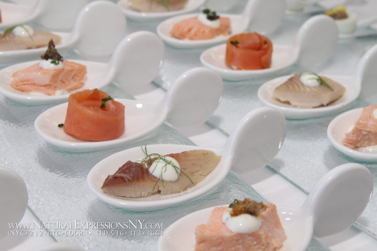 a table topped with plates of food on a plate