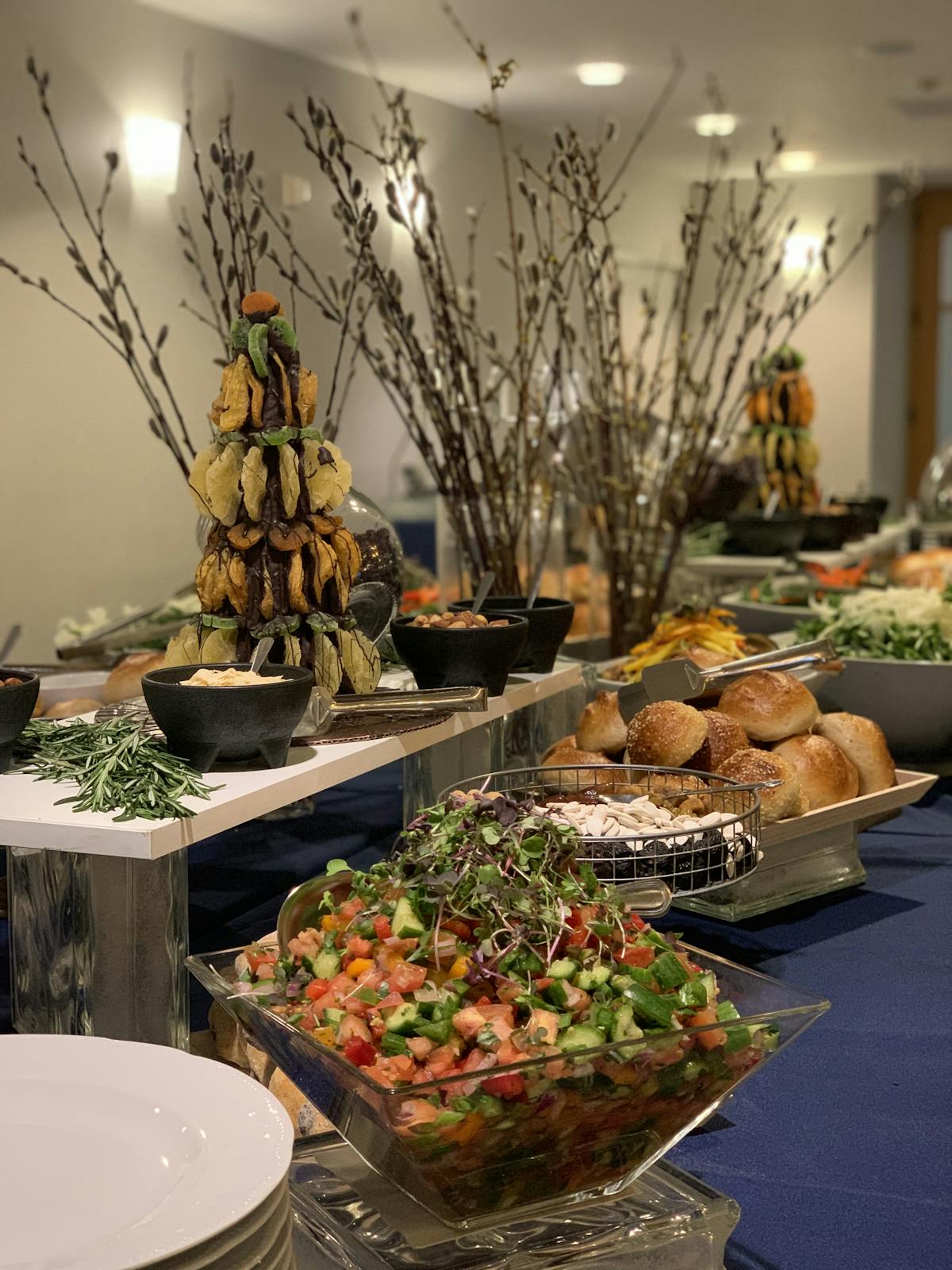 a bunch of food on a table