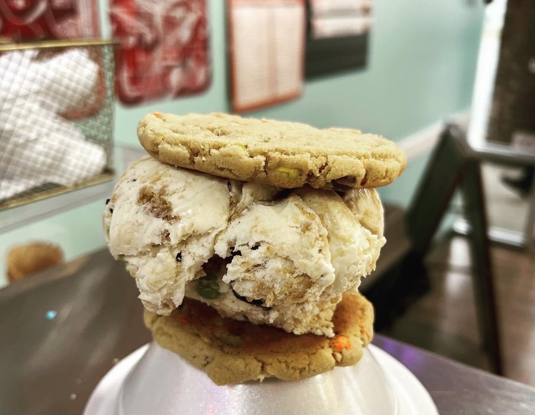 a close up of a sandwich on a plate