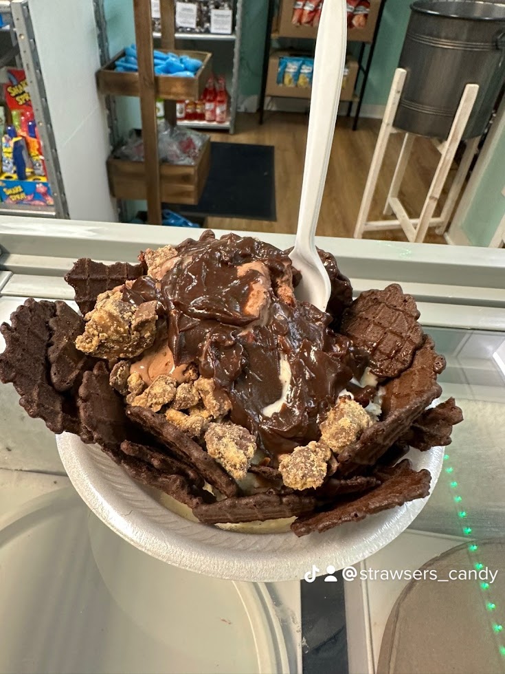 a piece of cake on a plate