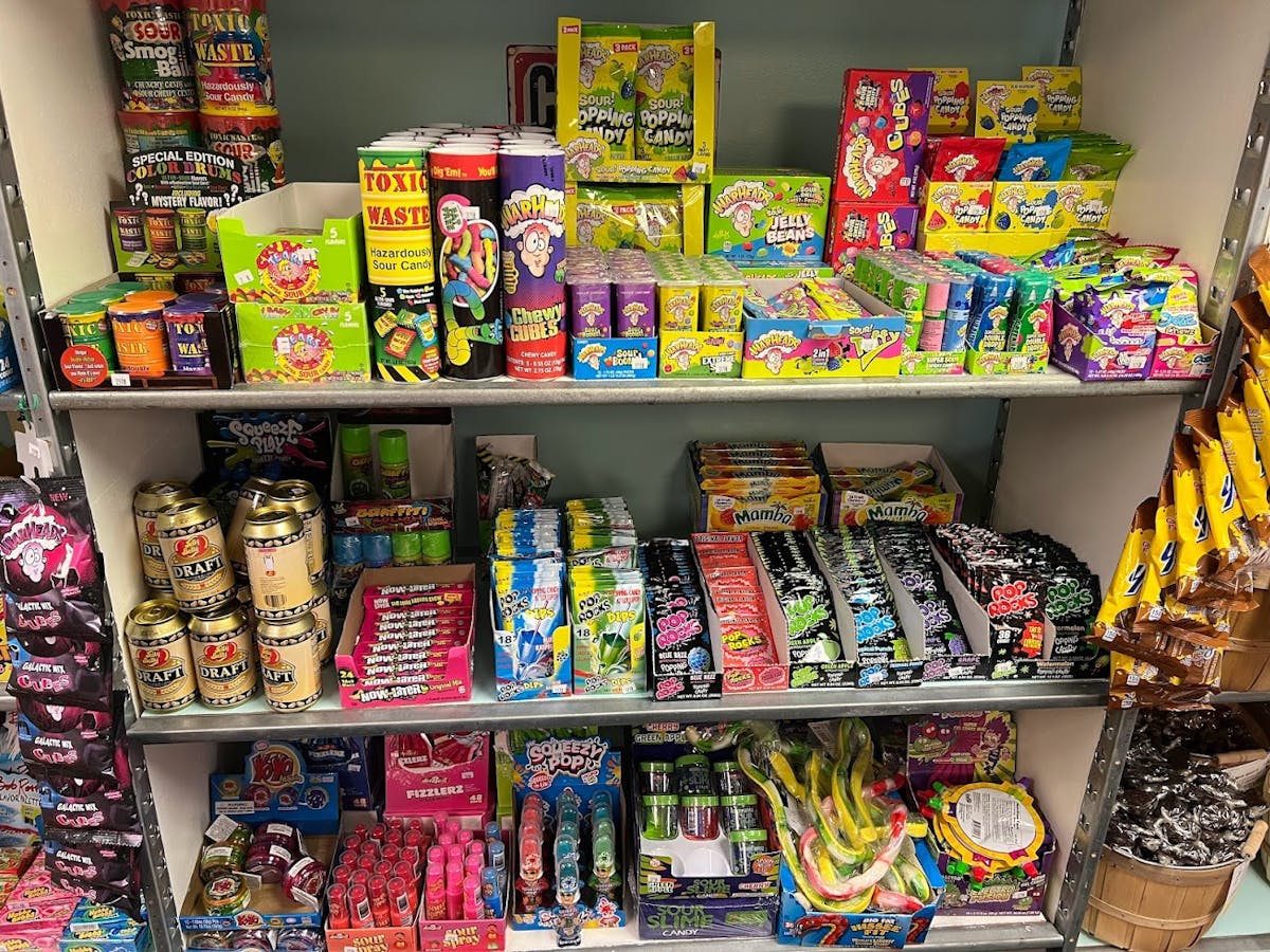 a bunch of items that are on display in a store