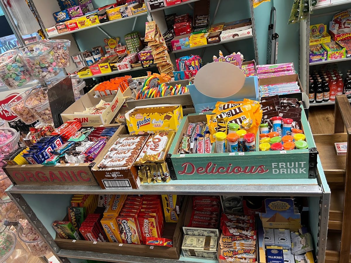 a bunch of items that are on display in a store