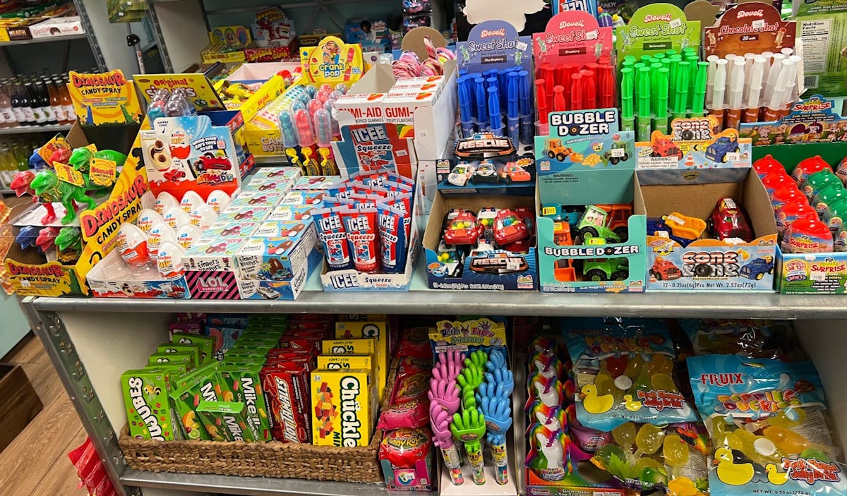 a store filled with lots of different types of food
