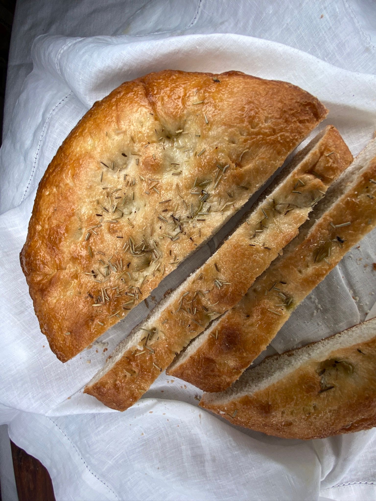 a close up of a piece of bread