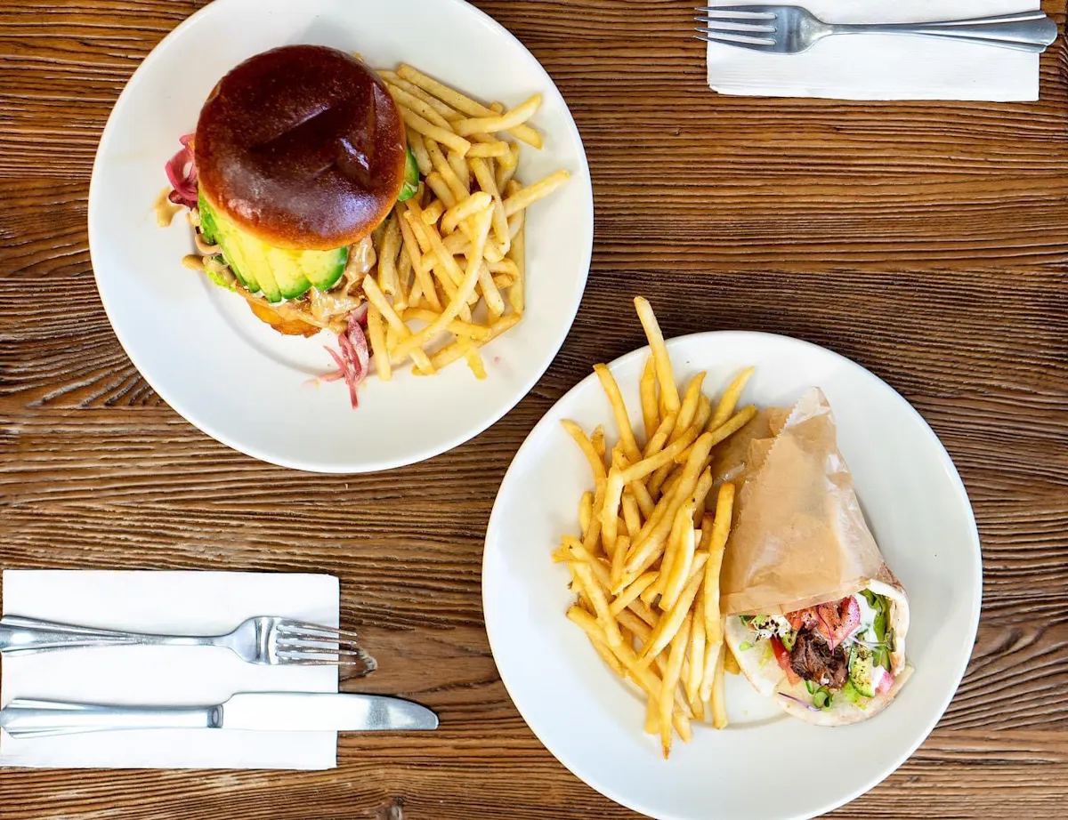 a plate of food on a table